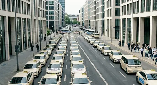 Frankfurt: Hintergründe des Taxi-Protests für gleiche Wettbewerbsbedingungen